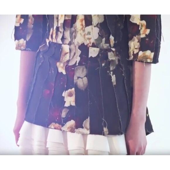 NWT H&M x Eddy Anemian 2014 Runway Blouse Tunic Open Back US 12 - Picture 5 of 13